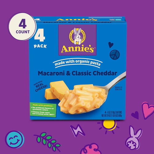 Cena De Macarrones Con Queso De Annie, Queso Cheddar Suave C