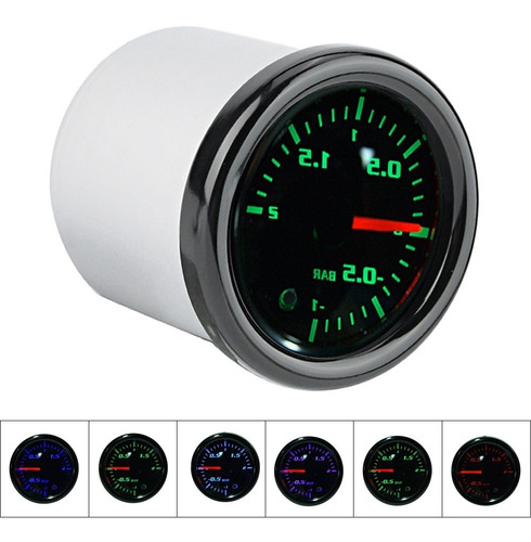 Pantalla Led Universal Turbo Boost Gauge 2 De 52 Mm Para Mot