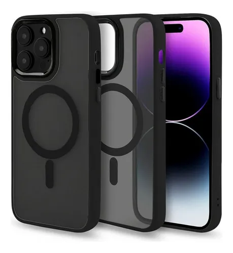 Funda Case Protección Con Magsafe Para Iphone 11/12/13/14/15 Negro / Iphone 11 Pro Lisa