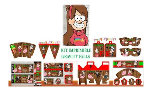 Kit Imprimible   Fiesta De Gravity Falls