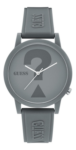 Reloj De Pulsera Guess Mens Dress Guess De Cuerpo Color , Análoga Color Gris Oscuro 2 Y Hebilla Simple