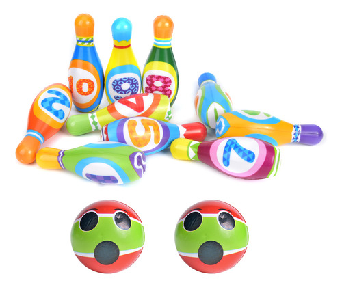 Juego De Bolos Y Bolas De Boliche De Juguete Para Interiores