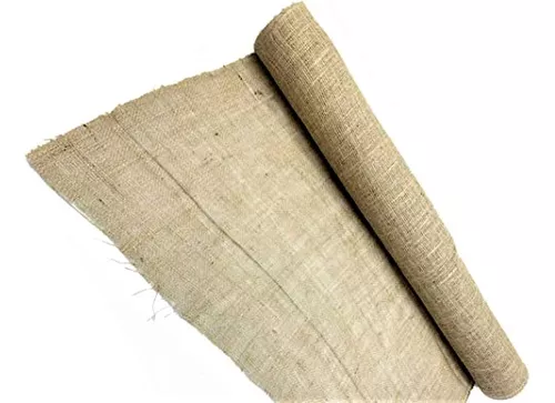 Rollo de yute prémium de tela de arpillera de 12 pulgadas (12 pulgadas de  ancho x 30 yardas de largo, natural)