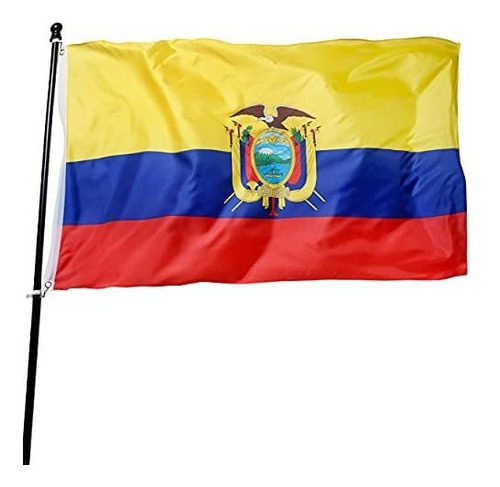 Danf Bandera De Ecuador 3x5 Pies Poliéster Banderas Naciona