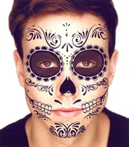 Comprar Nuevo Tatuaje Temporal Dia Muertos Catrina Halloween Tatoo