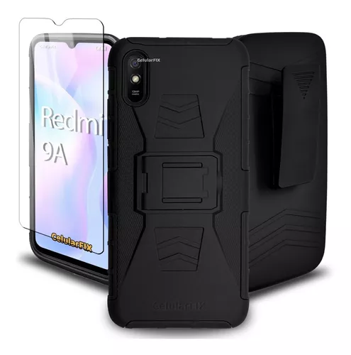 Funda Protector P/ Xiaomi Redmi 9a ,uso Rudo Clip + Mica