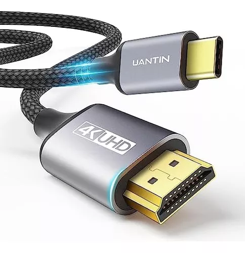 Uantin Cable Usb C A Hdmi De 6 Pies, Cable 4k Usb 3.1 Tipo