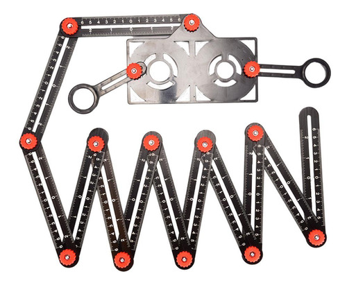 Regla Multiángulo Con Herramienta De Plantilla Localizadora