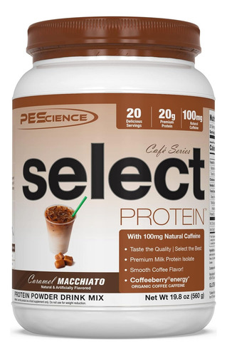 Pescience Select Protein Cafe Proteina Y Cafeina 27servs Sabor Caramel Macchiato