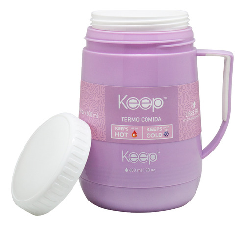 Termo Comida Pp Keep 600 Ml Lila