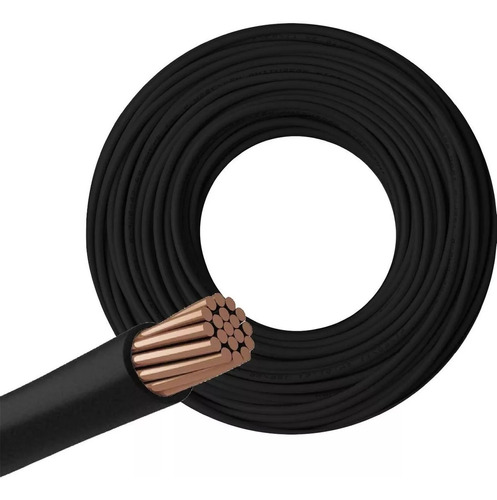 Cable Unipolar 2,5mm Pvc Negro Elephant X100mts