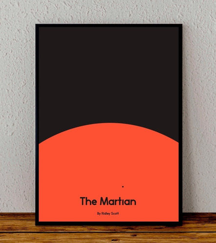 Cuadro 33x48 Poster Enmarcado The Martian Ridley Scott