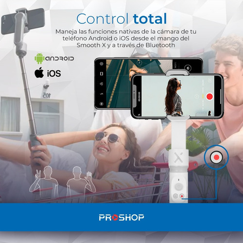 Imagen 3 de 10 de Estabilizador Gimbal Zhiyun Smooth X Celular Steadycam!