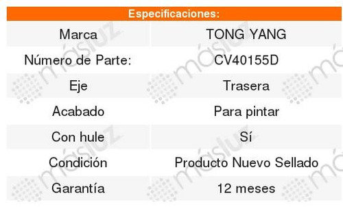 Defensa Trasera Chevrolet Express Van 1999 1998 1997 1996