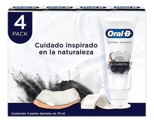 Pasta Dental Oral-b Con Aceite De Coco & Carbón