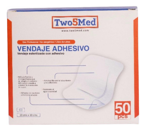 Vendaje Adhesivo Esterilizado 50und Two5med