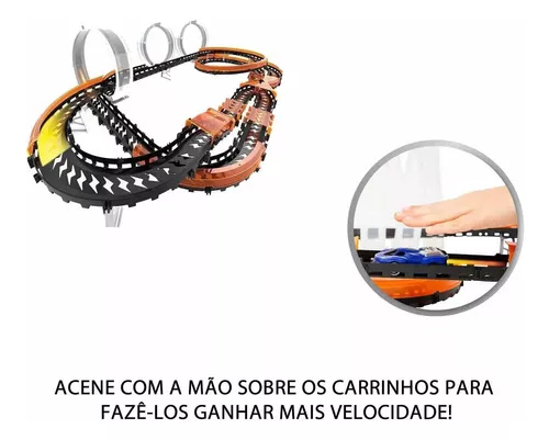 Pista Hot Wheels Wave Racers com 2 Carrinhos Fun em Promoção na