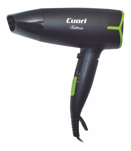 Secador De Pelo Marca Cuori 1800 W Italia Color Negro