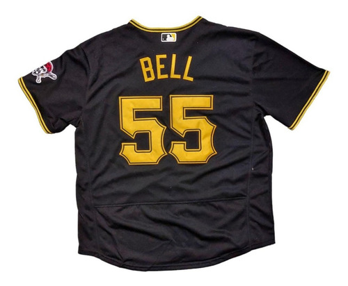 Imagen 2 de 3 de Camiseta Casaca Baseball Mlb Pittsburgh Pirates 55 Bell