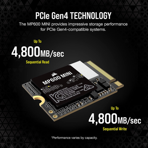 Ssd Corsair Mp600 1tb M.2 2230 Pcie 4.0 Interno