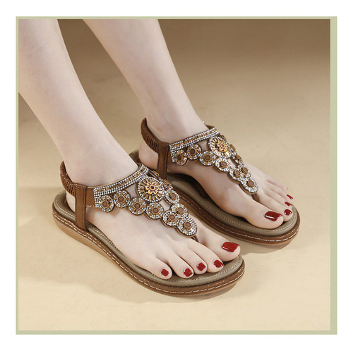 Sandalias Cómodas Planas Informales De Moda Para Mujer