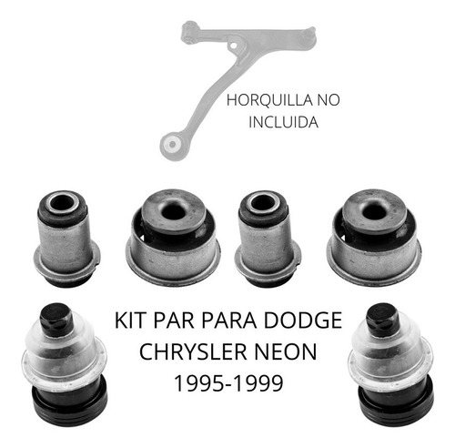 Kit Bujes Y Par Rotulas Para Dodge Chrysler Neon 1995-1999