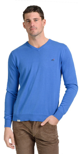 Sweater Pullover Escote V Algodón Hombre Mistral 14791-2