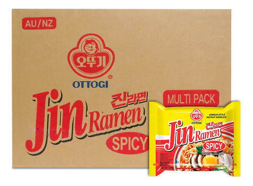Ottogi Ramen Jin Spicy caja 40 piezas* 120g