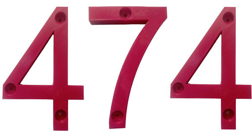 3d Números Para Residencias, Mxdru-474, Número 474, 17.7cm A
