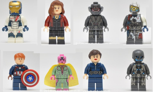 Avengers 2 - Set De 8 Mini Figuras - Sim. Lego