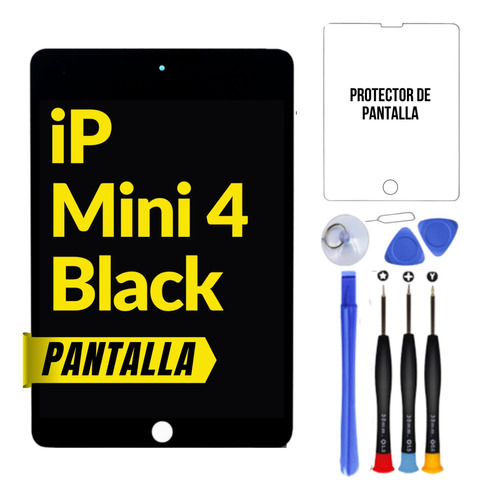 Montaje De Lcd Con Digitalizador Para iPad Mini 4 (negro)