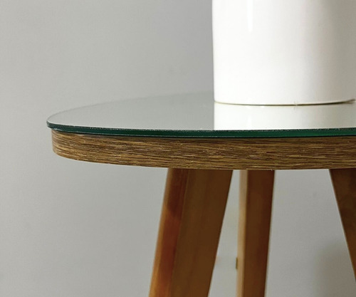 Mesa Canto E Apoio Lateral Orgânica Espelhada Paris Mirror Cor Prateado