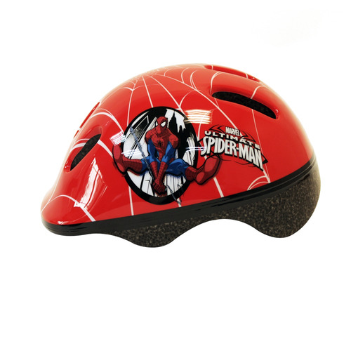 Casco Bicicleta Niño Spiderman 6 Hoyos/regulable Rojo