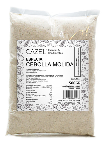 Cebolla Molida Concentrada Oaxaca 500g