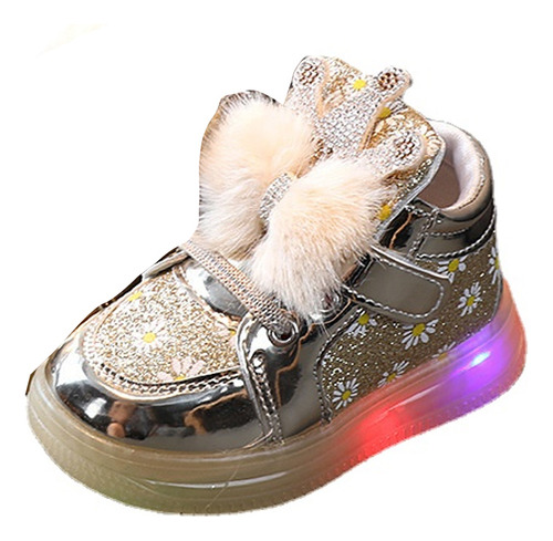 Zapatos De Moda Para Niños, Pequeños Zapatos Florales Lumino