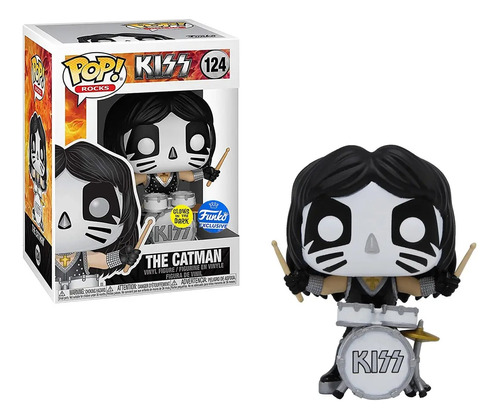 Funko Pop Figura Kiss The Catman Glow En La Oscuridad 124