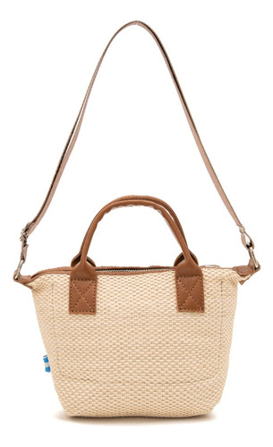 Bandolera Mónaco Rafia Beige