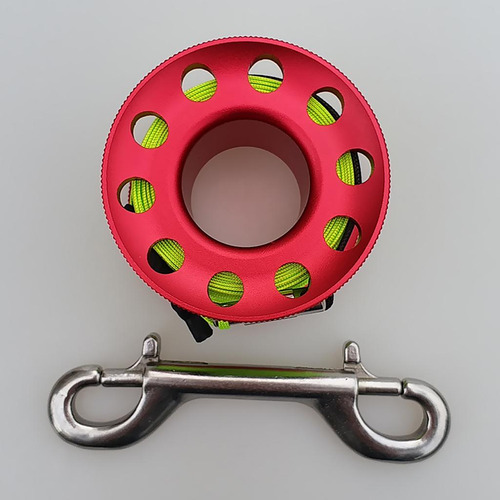 2pcs Carrete De De Buceo Con Clips De Doble Extremo 15 M