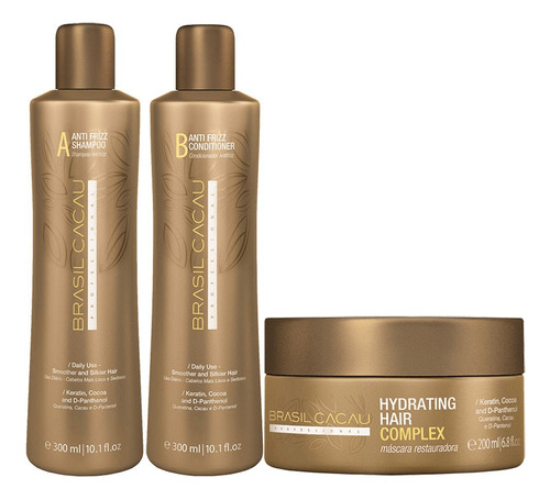 Kit Mantenimiento Shampoo Acondicionador Y Máscara Brasil Sa