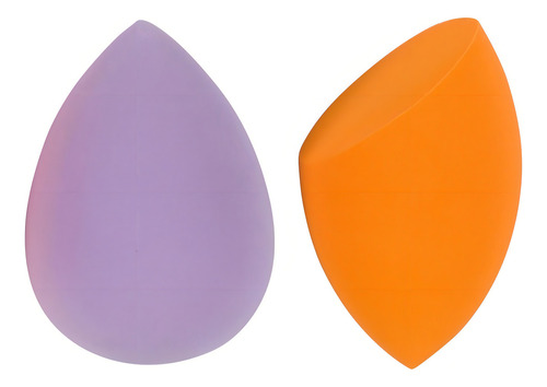 Duo De Esponjas P/ Difuminar Maquillaje Lavanda/naranja Cala