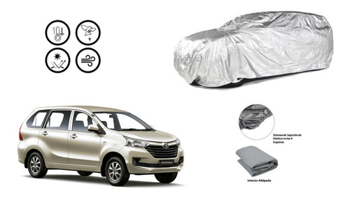 Funda Car Cover Toyota Avanza 100% Vs Clima Agua Polvo Msi