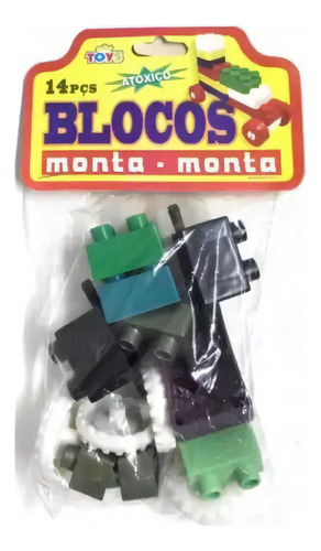 Blocos Monta Monta 14 Pcs Mini Toys Bloquinhos