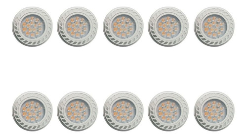 Pack X10 Lámparas Led Foco 12w Luz Cálida Ar111 Gu10 Yark