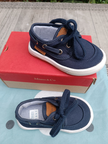 Náuticos Zapatillas Zapatos Bebé Nene Azul Talle 21 Nuevos
