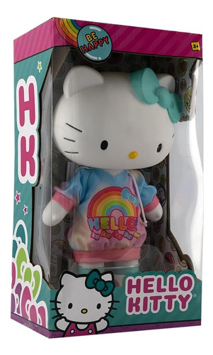 Figura Toddler Hello Kitty Y Amigos Kitty Arcoíris 33cm