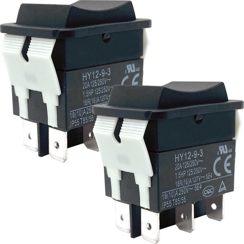 Interruptor Basculante De 2 Pzas 6 Pines 20 A 125/250 V Inte