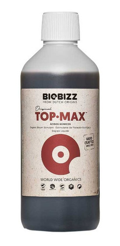 Imagen 1 de 4 de Biobizz Topmax Bioestimulante Floración Ácidos Húmicos 250ml
