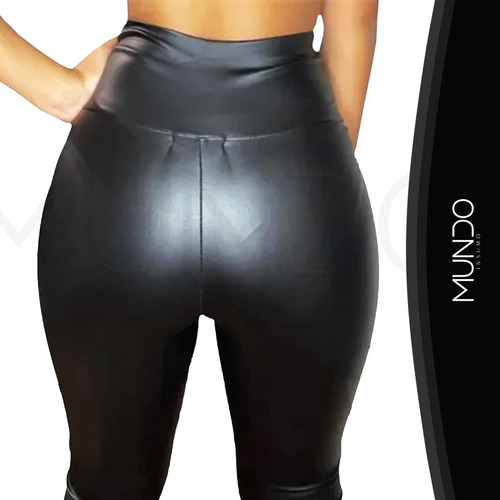 Calza Leggins Ecocuero - Cuerina De Mujer Elasticada