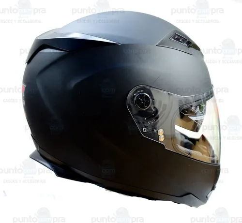 Casco Integral Ich 520 Doble Visor Negro Mate Env o gratis