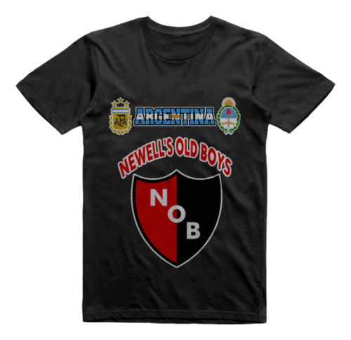 Remera Algodon Negra Newell´s Old Boys Sañogasta